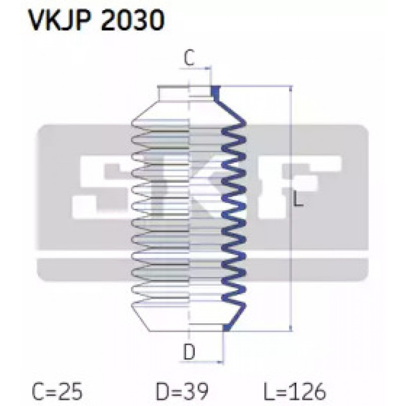 VKJP 2030 SKF - Пильовик привідного валу